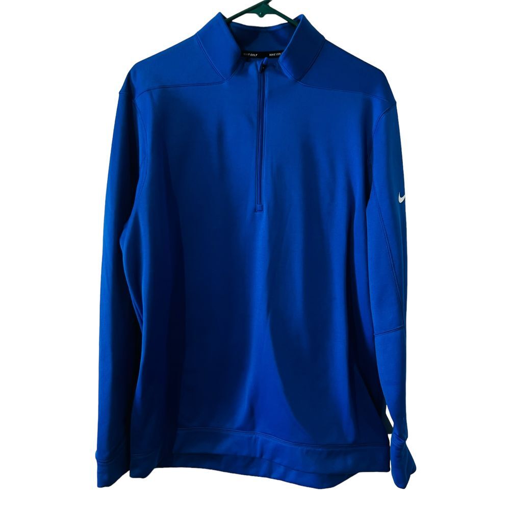 Nike Golf Therma‎ Repel 1/4 Zip Pullover Royal Blue Standard Fit Size Large